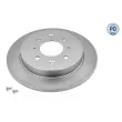 Jeu de 2 disques de frein arrière MEYLE [31-15 523 0063/PD]