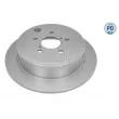Jeu de 2 disques de frein arrière MEYLE [34-15 523 0006/PD]