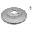 Jeu de 2 disques de frein avant MEYLE [35-15 521 0025/PD]