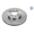 Jeu de 2 disques de frein avant MEYLE [37-15 521 0031]