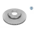 Jeu de 2 disques de frein avant MEYLE [37-15 521 0032/PD]