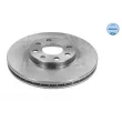 Jeu de 2 disques de frein avant MEYLE [615 521 6016]
