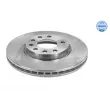 Jeu de 2 disques de frein avant MEYLE [615 521 6046]
