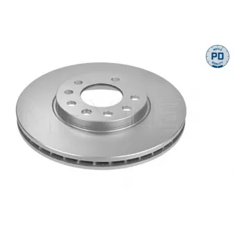 Jeu de 2 disques de frein avant MEYLE 683 521 6017/PD