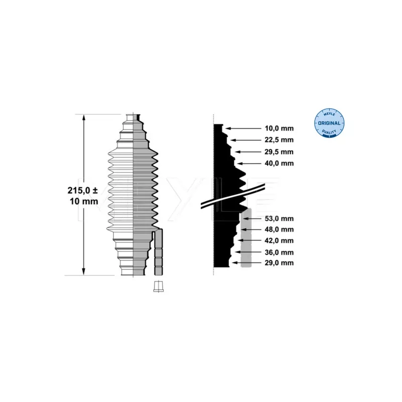 Joint-soufflet, direction MEYLE 99-14 620 0003 - Visuel 1