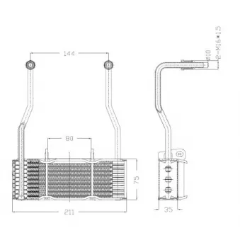 Radiateur d'huile NRF OEM 5440576