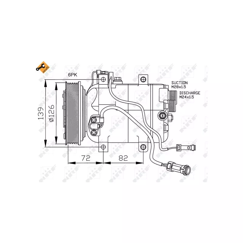 Compresseur, climatisation NRF 32027 - Visuel 1