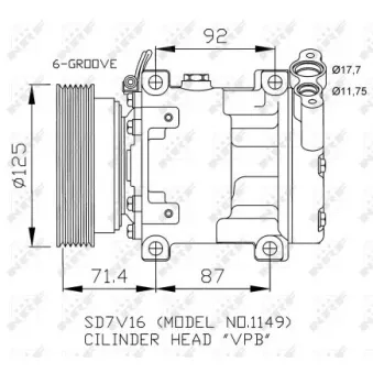 NRF 32267 - Compresseur, climatisation
