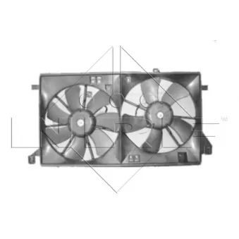 Ventilateur, refroidissement du moteur NRF 47290 pour MAZDA 3 1.6 MZR - 105cv
