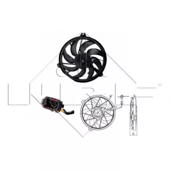 Ventilateur, refroidissement du moteur NRF OEM 1253C5