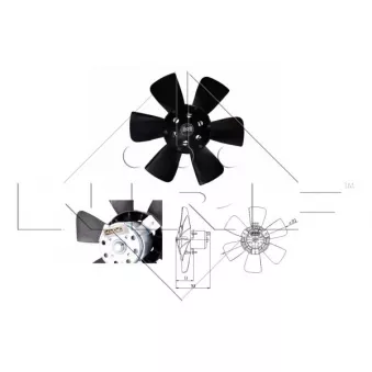 Ventilateur, refroidissement du moteur NRF OEM 165959455L