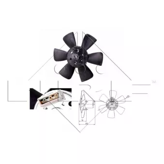 Ventilateur, refroidissement du moteur NRF OEM 165959455AA