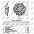 NRF 49536 - Embrayage, ventilateur de radiateur