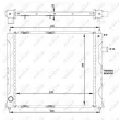 NRF 50128 - Radiateur, refroidissement du moteur