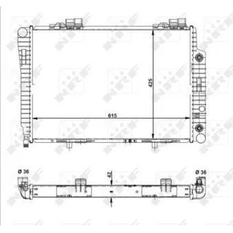 NRF 51281 - Radiateur, refroidissement du moteur