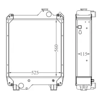 Radiateur, refroidissement du moteur NRF 530002