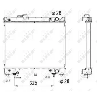 Radiateur, refroidissement du moteur NRF OEM 1770060A11