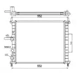 NRF 53607 - Radiateur, refroidissement du moteur
