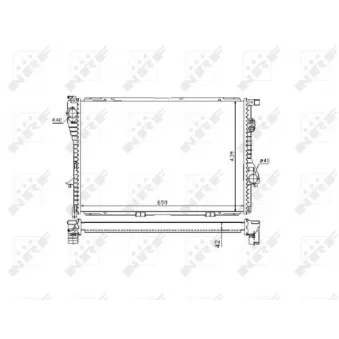 NRF 53721 - Radiateur, refroidissement du moteur