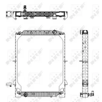 Radiateur, refroidissement du moteur NRF OEM 93192910
