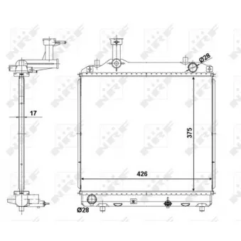 Radiateur, refroidissement du moteur NRF OEM 1330V8