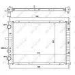 NRF 58013 - Radiateur, refroidissement du moteur