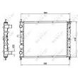 NRF 58017 - Radiateur, refroidissement du moteur