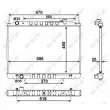 Radiateur, refroidissement du moteur NRF [58418]
