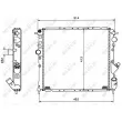 NRF 58784 - Radiateur, refroidissement du moteur