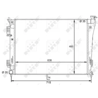 NRF 59092 - Radiateur, refroidissement du moteur