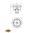 NRF 725017 - Thermostat, liquide de refroidissement