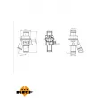 NRF 725018 - Thermostat, liquide de refroidissement