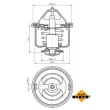 NRF 725026 - Thermostat, liquide de refroidissement