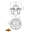 NRF 725061 - Thermostat, liquide de refroidissement