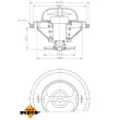 NRF 725086 - Thermostat, liquide de refroidissement