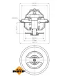 NRF 725106 - Thermostat, liquide de refroidissement