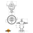 NRF 725118 - Thermostat, liquide de refroidissement