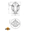 NRF 725119 - Thermostat, liquide de refroidissement