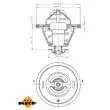 NRF 725124 - Thermostat, liquide de refroidissement