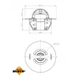NRF 725129 - Thermostat, liquide de refroidissement