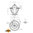 NRF 725132 - Thermostat, liquide de refroidissement