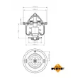 NRF 725134 - Thermostat, liquide de refroidissement
