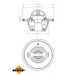 NRF 725136 - Thermostat, liquide de refroidissement