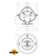 NRF 725137 - Thermostat, liquide de refroidissement
