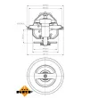NRF 725169 - Thermostat, liquide de refroidissement