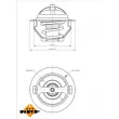 NRF 725181 - Thermostat, liquide de refroidissement