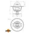 NRF 725213 - Thermostat, liquide de refroidissement