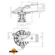 NRF 725223 - Thermostat, liquide de refroidissement