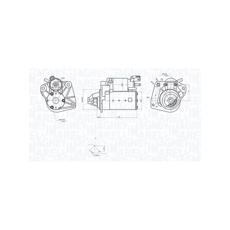 Démarreur MAGNETI MARELLI 063726092010 - Visuel 1