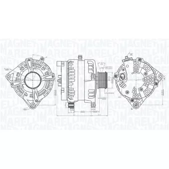Alternateur MAGNETI MARELLI OEM 0009063822